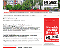 Tablet Screenshot of hamburg-mitte.linksfraktion-hamburg.de